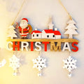 Wooden Christmas Door Hanging Ornaments, Christmas Home Decoration