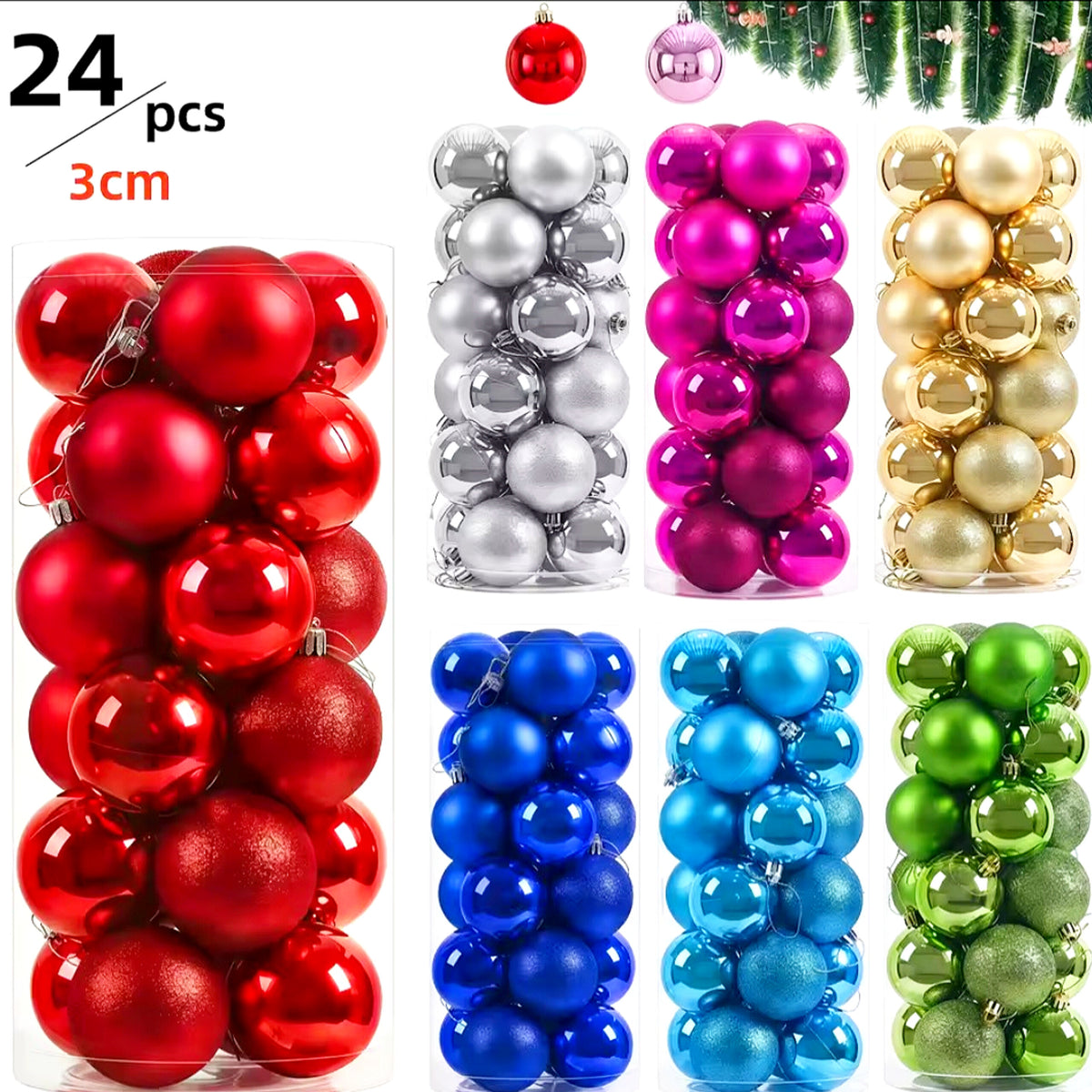 Christmas Balls 24pcs